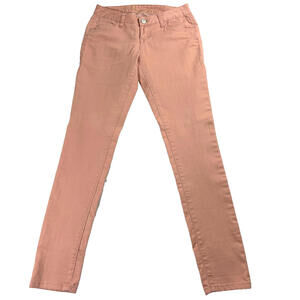 American Rag Jeans Womens 3R Skinny Stretch Pink Denim Low Rise Slim Fit Trend X